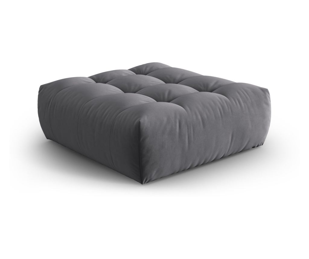 Micadoni Home 538675 Ottomán, Bloom, Sötétszürke, 42x101x110 cm - 2