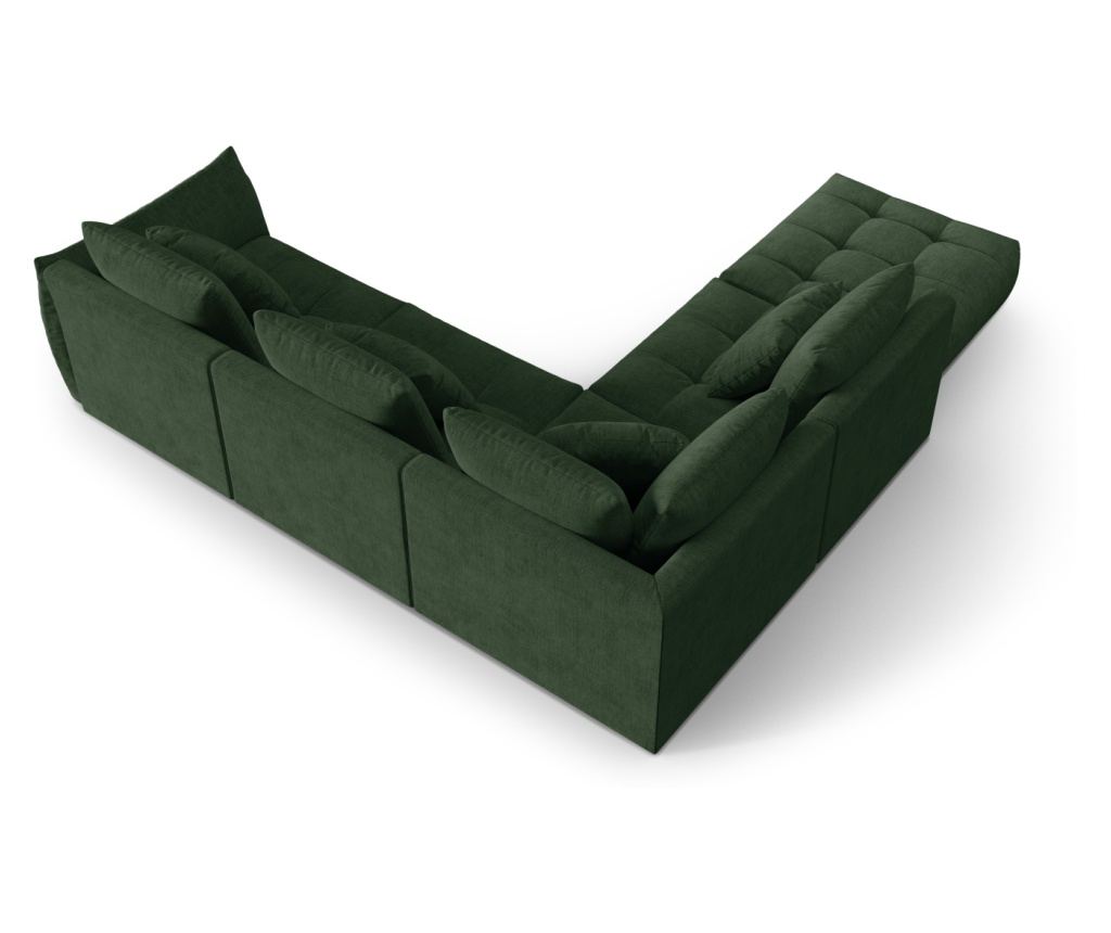 Moduláris sarokkanapé Micadoni Home 538645, mohazöld, 95x310x316 cm - 3