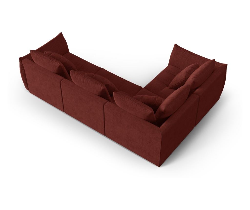 Moduláris ülőgarnitúra Micadoni Home 538653, Bloom, Piros, 95x216x316 cm - 3