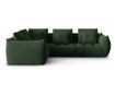 Modul sarokülőgarnitúra Micadoni Home 538653, Bloom, mohazöld, 95x216x316 cm thumbnail 1