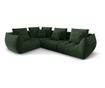 Modul sarokülőgarnitúra Micadoni Home 538653, Bloom, mohazöld, 95x216x316 cm thumbnail 2