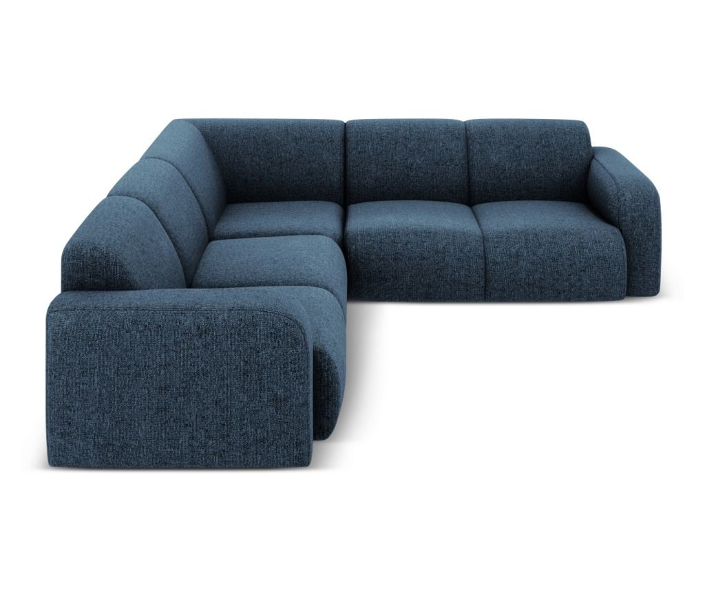 Sarokkanapé Micadoni Home 538755, Molino, Királykék, 75x252x252 cm - 2