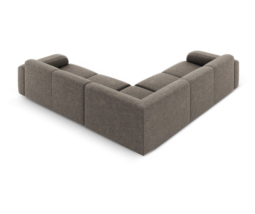 Sarokkanapé Micadoni Home 538755, Molino, Szürke, 75x252x252 cm - 3