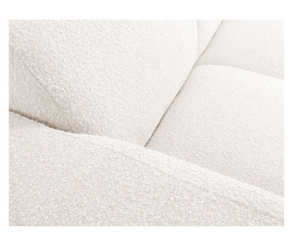 Sarokkanapé Micadoni Home 538755, Molino, fehér, 75x252x252 cm - 4