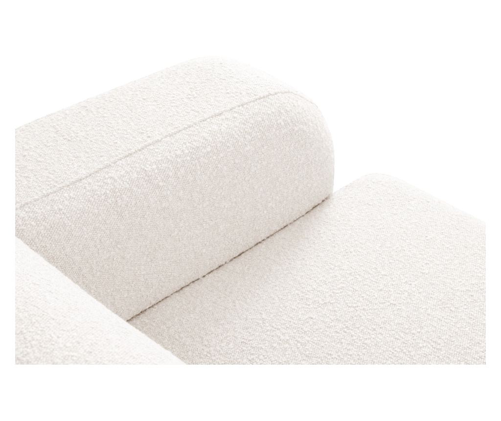 Sarokkanapé Micadoni Home 538755, Molino, fehér, 75x252x252 cm - 5
