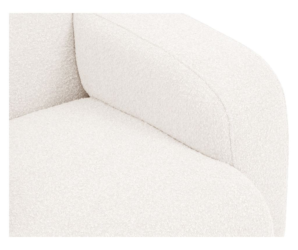 Sarokkanapé Micadoni Home 538755, Molino, fehér, 75x252x252 cm - 6