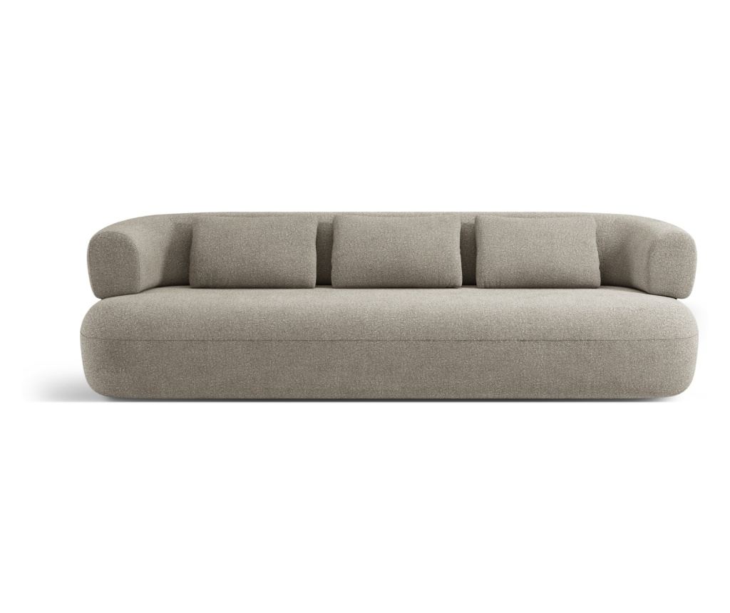 Micadoni Home 538791 Jenny Panoráma Kanapé, Világosszürke, 73x90x226 cm - 2