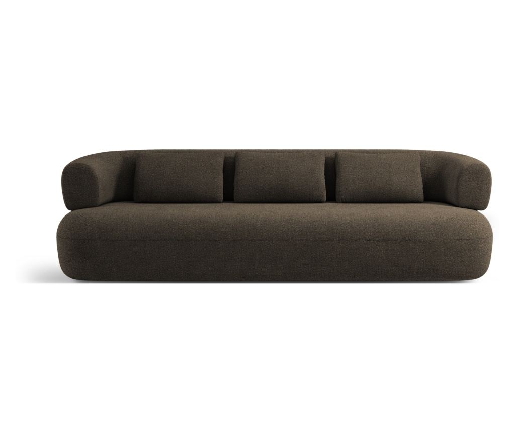 Micadoni Home 538791 Jenny Panoráma Kanapé, Barna-Szürke, 73x90x226 cm - 2