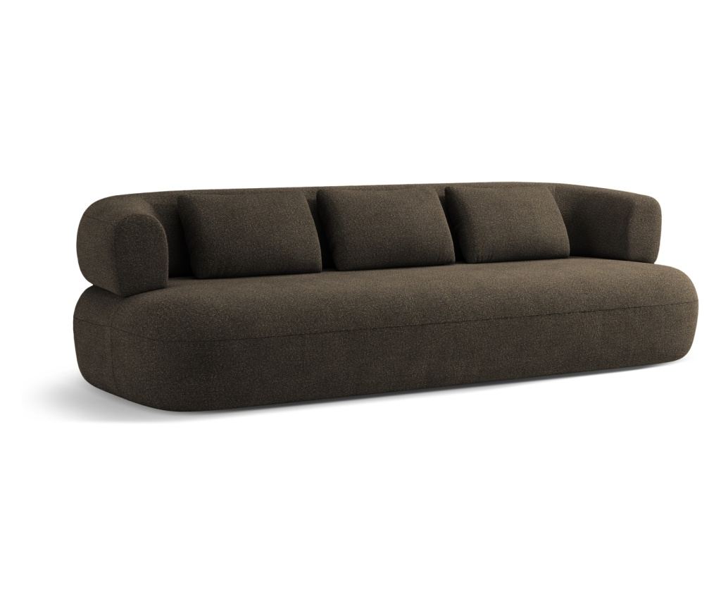 Micadoni Home 538791 Jenny Panoráma Kanapé, Barna-Szürke, 73x90x226 cm - 3