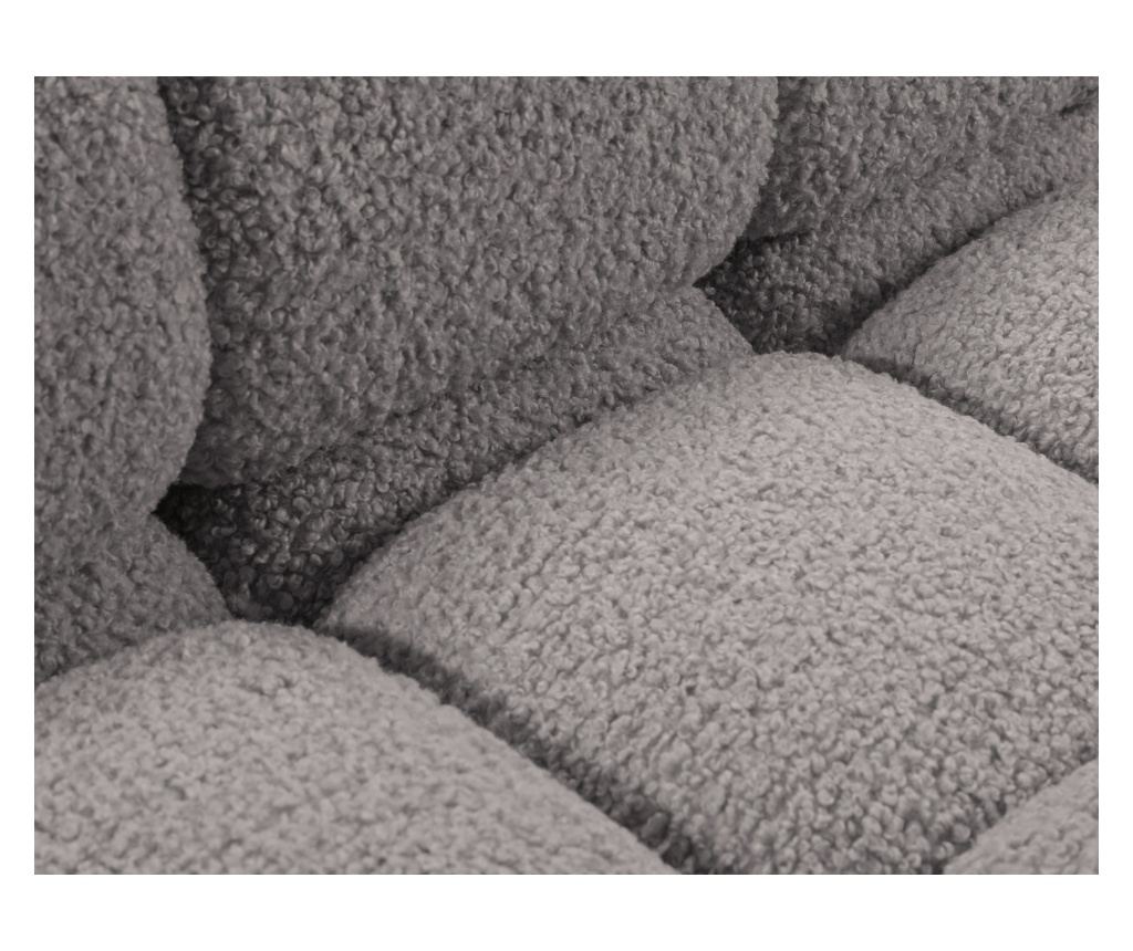 Moduláris 3-személyes kanapé Micadoni Home 537958, Bellis, világosszürke, 70x94x282 cm - 5