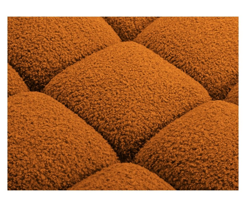 Moduláris 3 személyes kanapé Micadoni Home 537958, Bellis, téglaszín, 70x94x282 cm - 6
