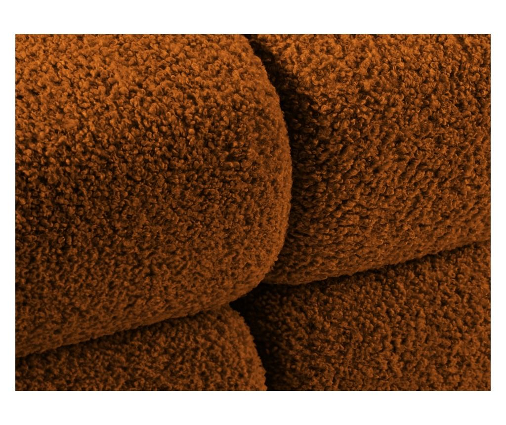 Moduláris 3 személyes kanapé Micadoni Home 537958, Bellis, téglaszín, 70x94x282 cm - 7