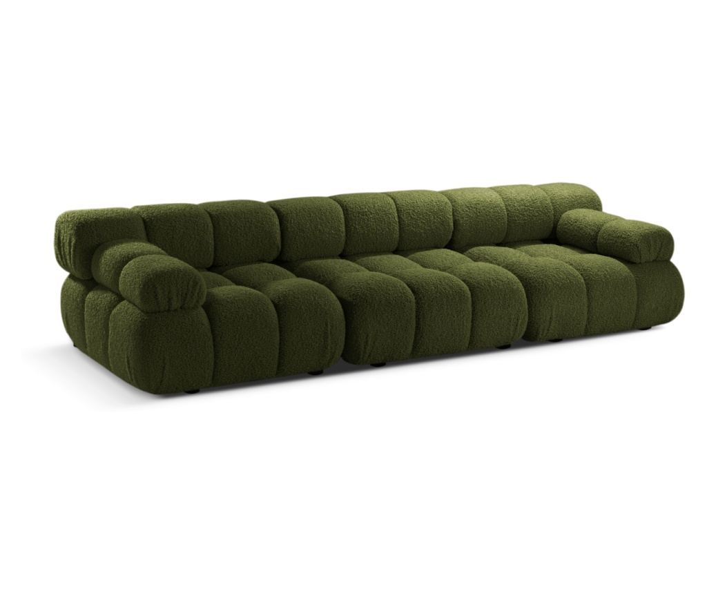 Micadoni Home Bellis Moduláris Háromszemélyes Kanapé, Zöld - 3
