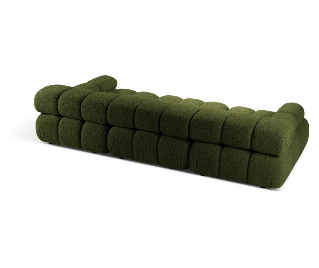 Micadoni Home Bellis Moduláris Háromszemélyes Kanapé, Zöld - 5
