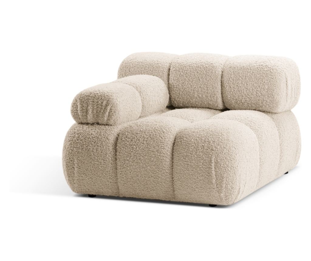 Micadoni Home 536679 Sarokmodul, Bellis, világosbézs, 70x94x94 cm - 3