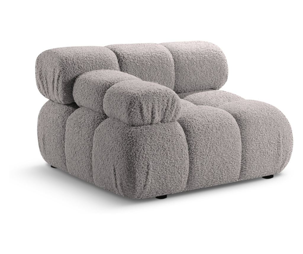 Micadoni Home 536679 Sarok elem, Bellis, világosszürke, 70x94x94 cm - 2