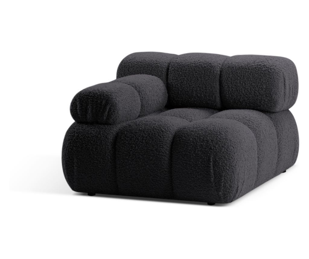 Micadoni Home 536679 Sarok elem, Bellis, grafit, 70x94x94 cm - 3