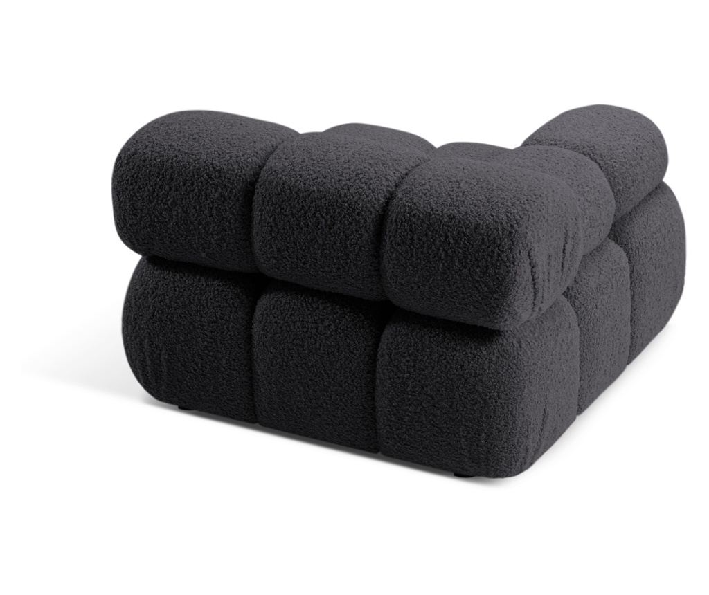 Micadoni Home 536679 Sarok elem, Bellis, grafit, 70x94x94 cm - 4