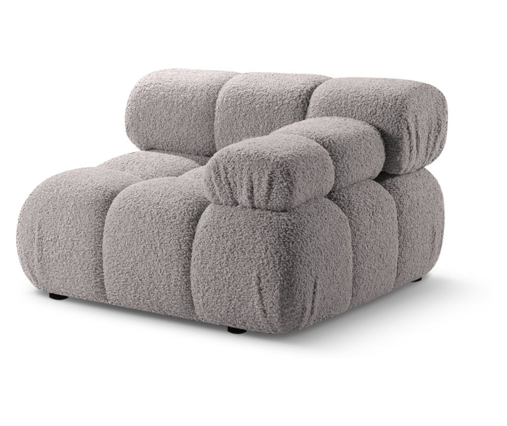 Micadoni Home 536679 Sarokmodul, Bellis, Világosszürke, 70x94x94 cm - 2