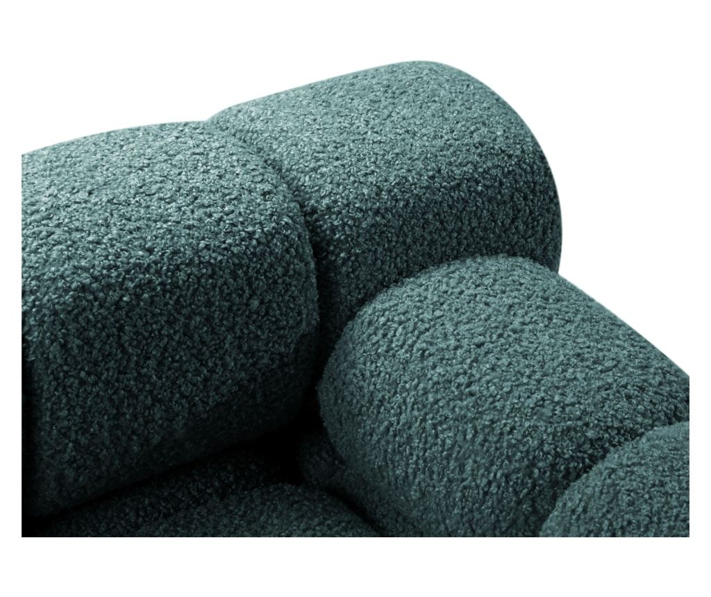 Moduláris sarokülés Micadoni Home 536882, Bellis, kék-zöld, 70x155x282 cm - 4