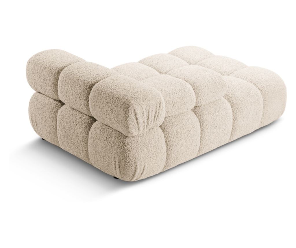 Micadoni Home 536834 Bal oldali ottomán, Bellis, világosbézs, 70x94x155 cm - 4