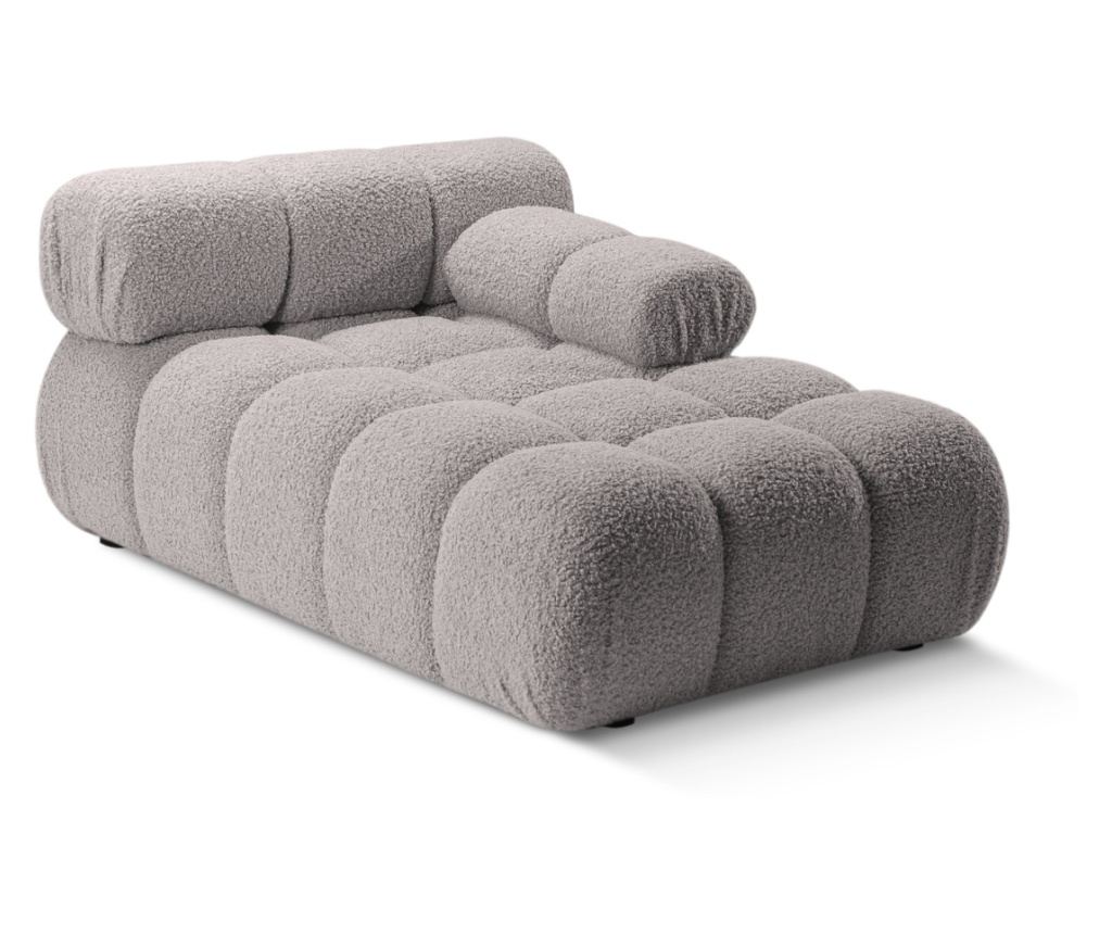 Micadoni Home 536834 Napozóágy, Bellis, világosszürke, 70x94x155 cm - 2
