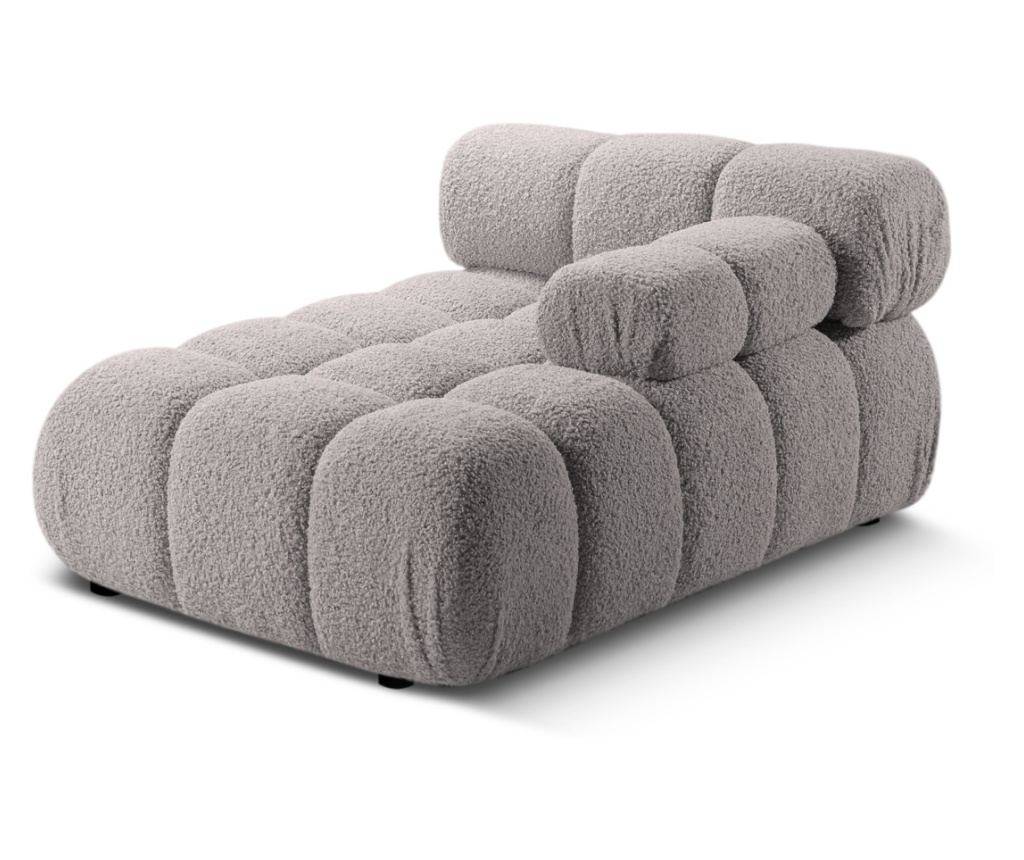 Micadoni Home 536834 Napozóágy, Bellis, világosszürke, 70x94x155 cm - 3