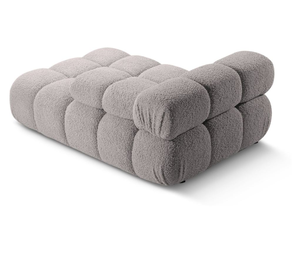 Micadoni Home 536834 Napozóágy, Bellis, világosszürke, 70x94x155 cm - 4