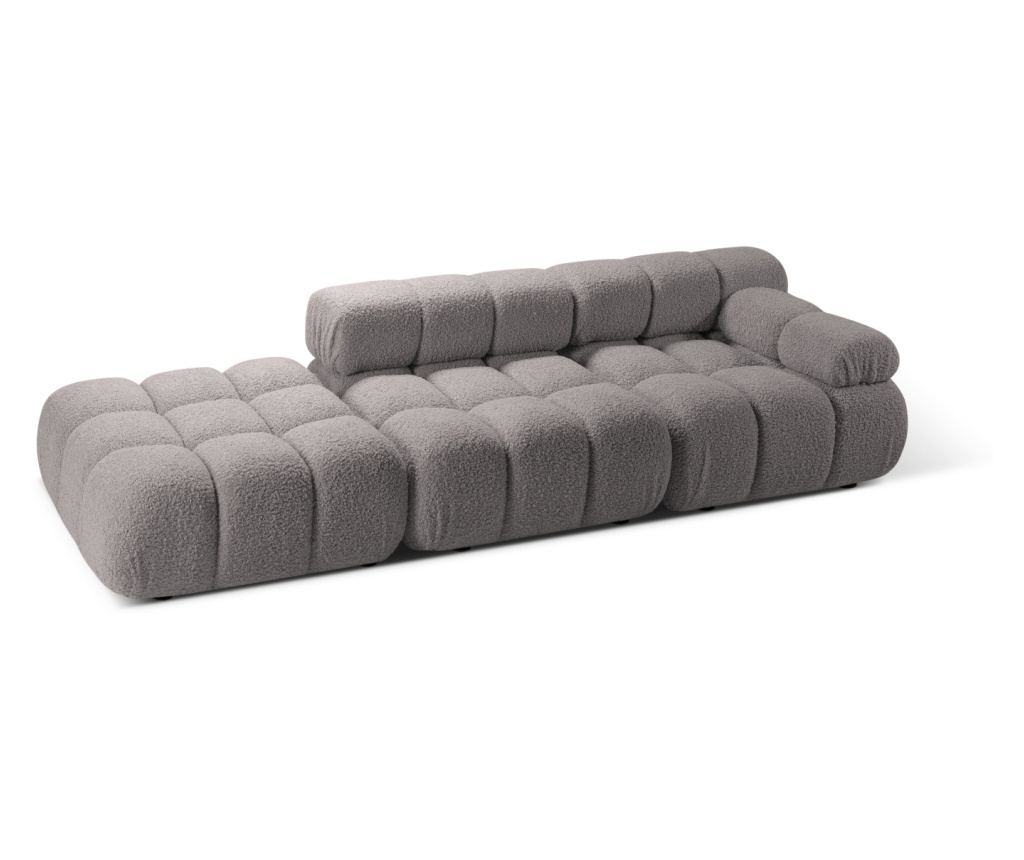 Micadoni Home Bellis Moduláris Sarokgarnitúra, Világosszürke - 3