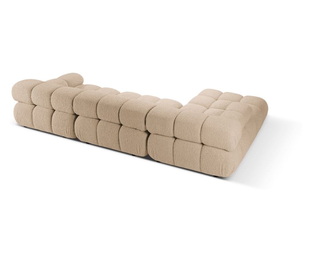 Moduláris sarokülés Micadoni Home 536882, Bellis, homok, 70x155x282 cm - 3
