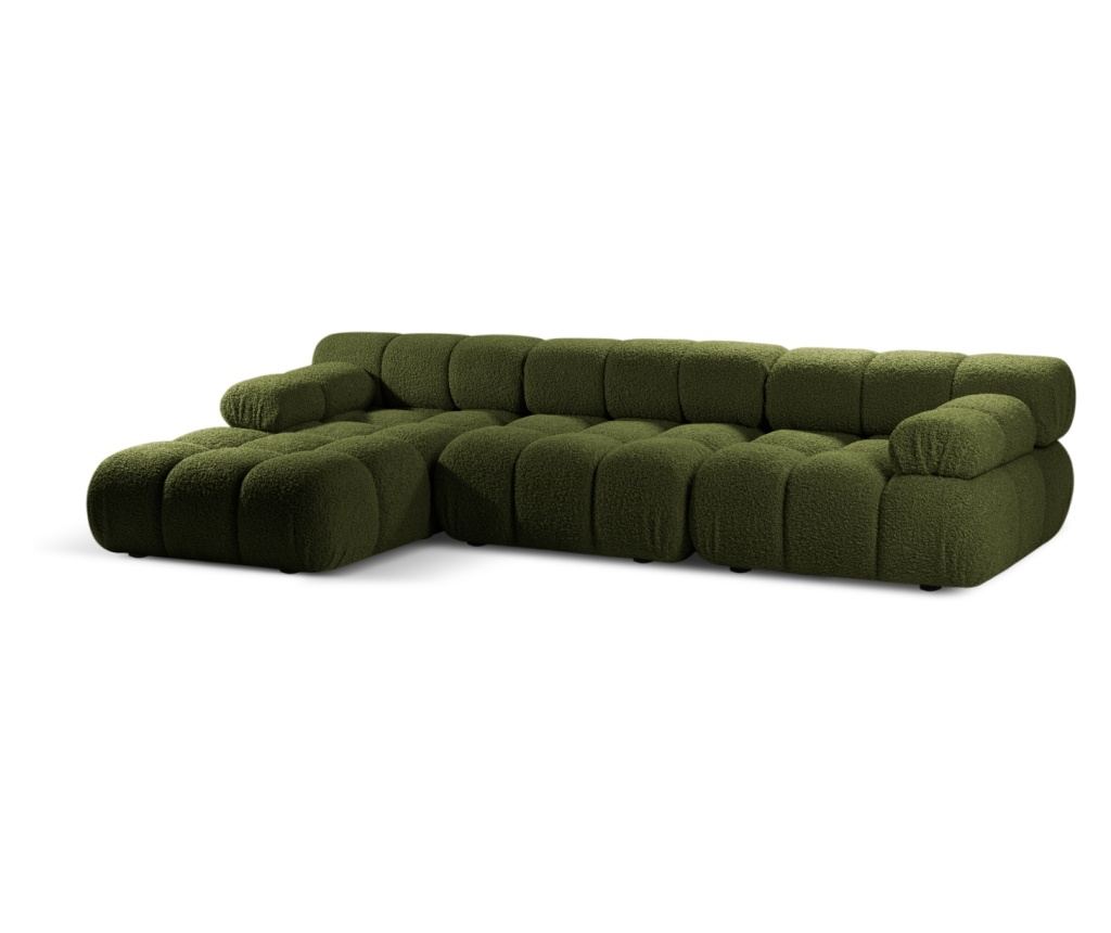 Micadoni Home Bellis Moduláris Sarokkanapé, Zöld - 2