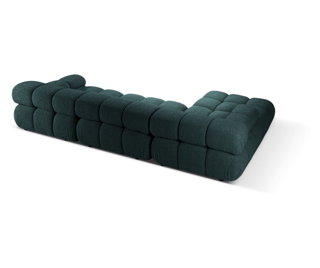 Micadoni Home Bellis moduláris sarokgarnitúra, kék-zöld - 3