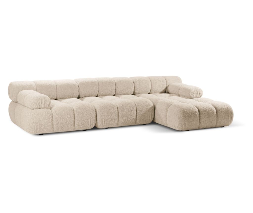 Micadoni Home Bellis moduláris sarokgarnitúra, világos bézs - 2