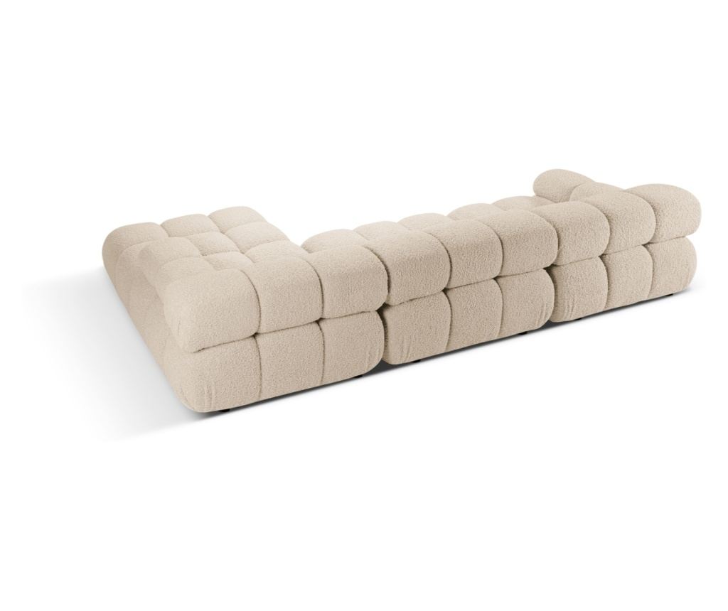 Micadoni Home Bellis moduláris sarokgarnitúra, világos bézs - 3