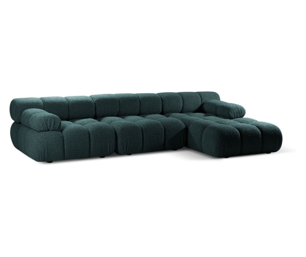 Moduláris sarokülés Micadoni Home 536882, Bellis, kék-zöld, 70x155x282 cm - 2