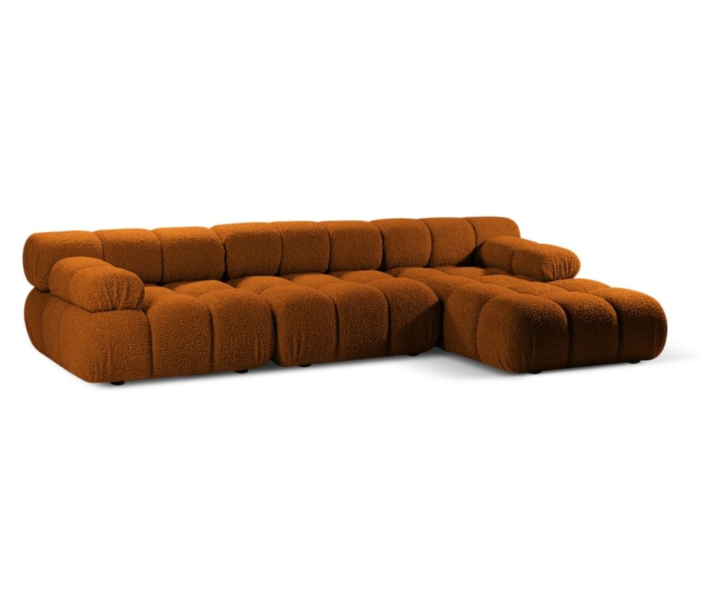 Micadoni Home Bellis Moduláris Sarokgarnitúra, Tégla Szín - 2