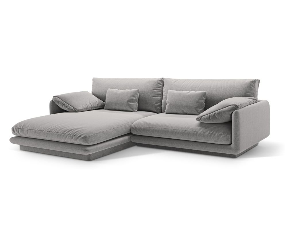 Micadoni Home Torino világosszürke sarokgarnitúra - 2
