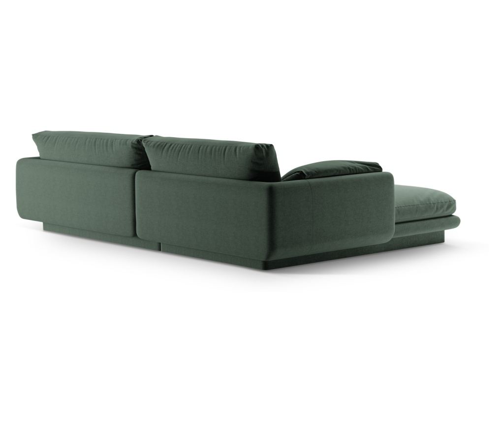 Sarokkanapé Micadoni Home 538876, Torino, mohazöld, 83x170x250 cm - 3
