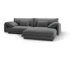 Sarokülőgarnitúra Micadoni Home 538876, Torino, Sötétszürke, 83x170x250 cm thumbnail 4