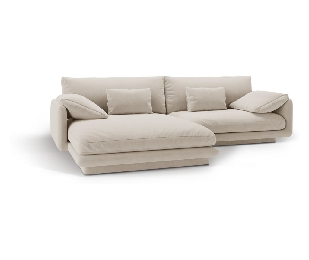 Micadoni Home Torino ekrü sarokgarnitúra - 5