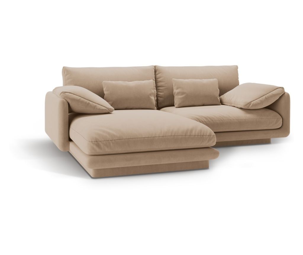Sarokkanapé Micadoni Home 538900, homok, 83x170x220 cm - 4
