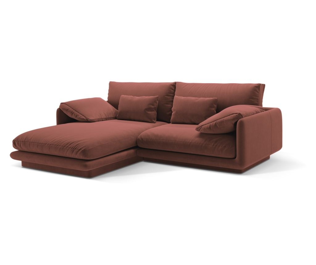 Sarokkanapé Micadoni Home 538900, Torino, valódi bőr, 83x170x220 cm - 2