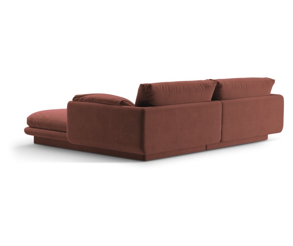 Sarokkanapé Micadoni Home 538900, Torino, valódi bőr, 83x170x220 cm - 3