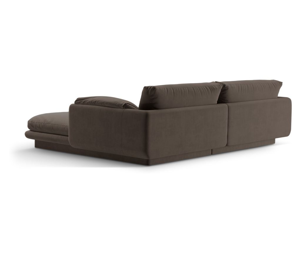 Micadoni Home Torino sötétbarna sarokgarnitúra - 3