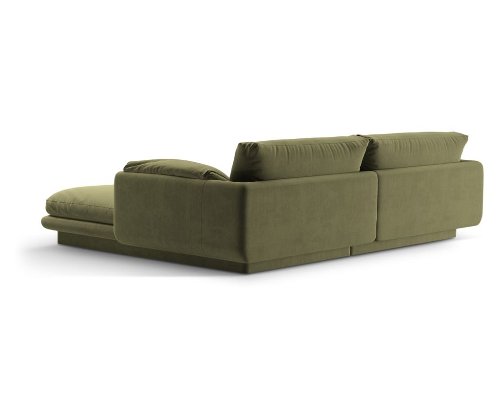 Sarokülőgarnitúra Micadoni Home 538900, Torino, Világoszöld, 83x170x220 cm - 3