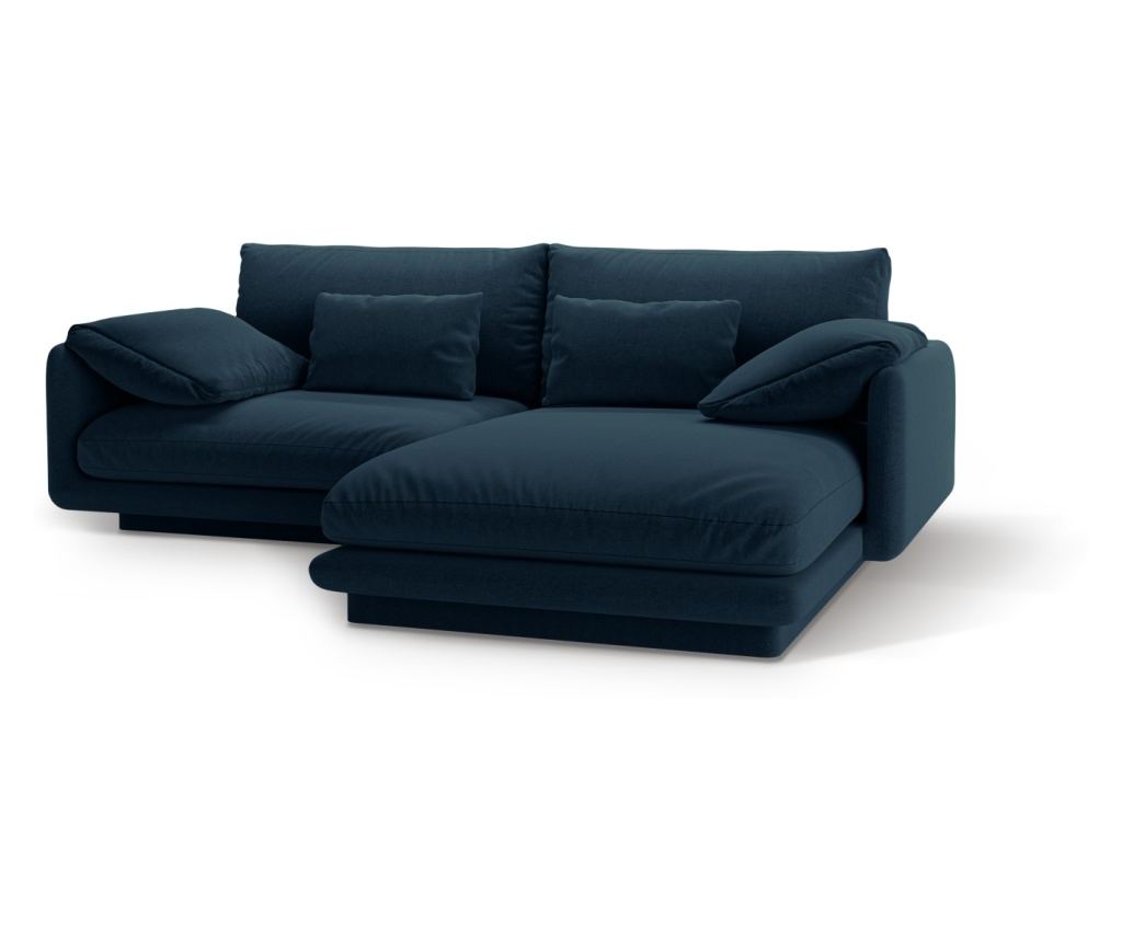 Sarokkanapé Micadoni Home 538900, Torino, Sötétkék, 83x170x220 cm - 4