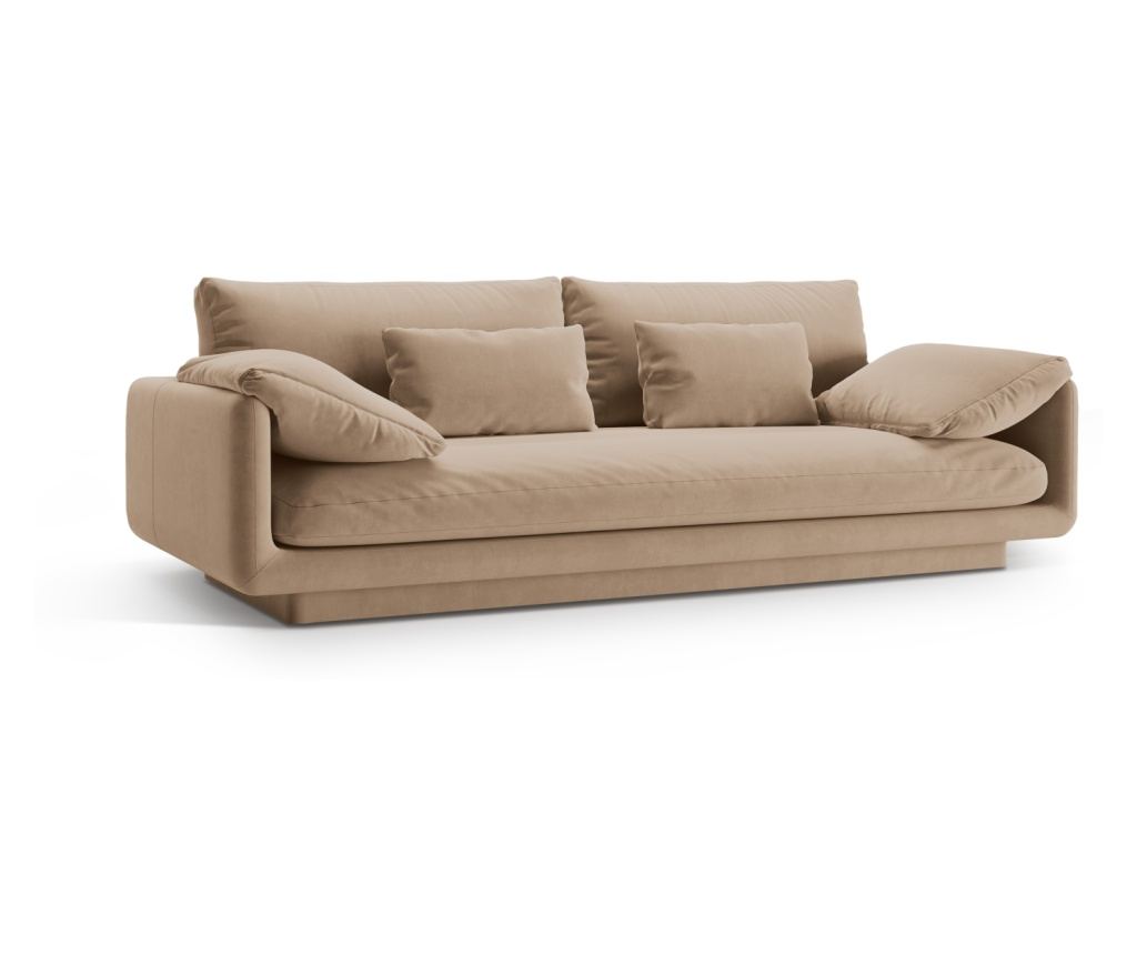 Háromszemélyes kanapé Micadoni Home 538906, Torino, homok, 83x103x220 cm - 2
