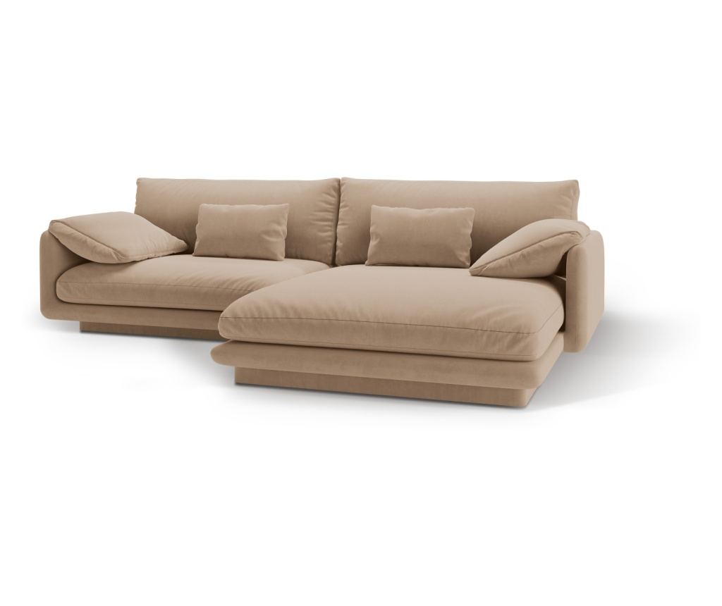 Sarokkanapé Micadoni Home 538876, Torino, Homok, 83x170x250 cm - 4