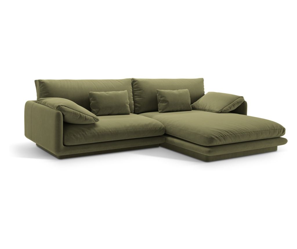 Sarokkanapé Micadoni Home 538876, Torino, Világos Zöld, 83x170x250 cm - 3