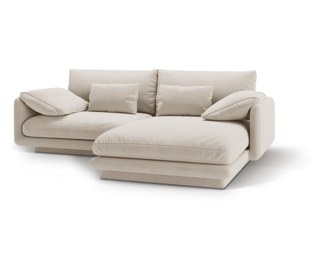 Sarokkanapé Micadoni Home 538900, Torino, ekrü, 83x170x220 cm - 7